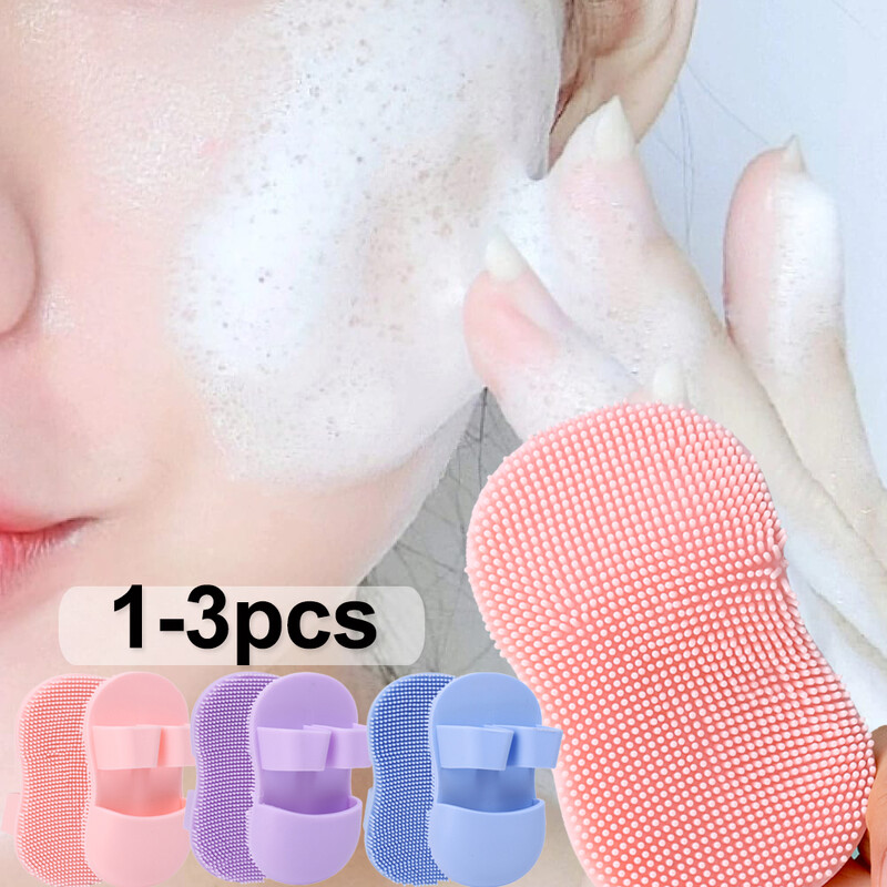 Mini Finger Face Wash Brush Μαλακή σιλικόνη, βαθιά καθαροί πόροι Αφαιρεί τα νεκρά κύτταρα του δέρματος Πινέλα μακιγιάζ Σαμπουάν μωρού Βούρτσα μπάνιου μωρού