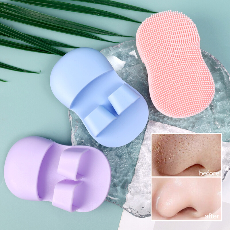 Mini Finger Face Wash Brush Μαλακή σιλικόνη, βαθιά καθαροί πόροι Αφαιρεί τα νεκρά κύτταρα του δέρματος Πινέλα μακιγιάζ Σαμπουάν μωρού Βούρτσα μπάνιου μωρού