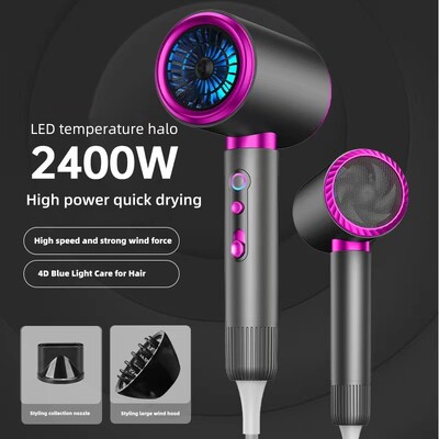 Hot Selling nagy sebességű hajszárító 2400 W nagy teljesítményű csendes, állandó hőmérsékletű hajápolás otthoni fodrászat kalapács hajszárító
