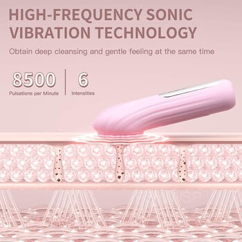 Sonic Facial Cleansing Brush Waterproof Electric Facial Cleaner Deep Cleaning Exfoliating Vibrating Face Cleaning Brush