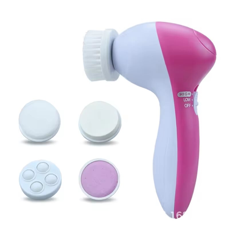 Prenosný čistič hlbokých pórov, ktorý sa dá použiť na telo, vodeodolný čistič tváre, rotačná kefka na tvár, exfoliačná kefka na umývanie tváre