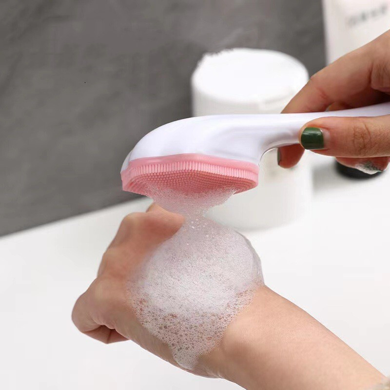 1 ks Ručná čistiaca kefka na tvár v tvare mačacieho pazúra Jemná mäkká kefka na umývanie tváre Ručná silikónová čistiaca kefka na tvár Exfoliátor