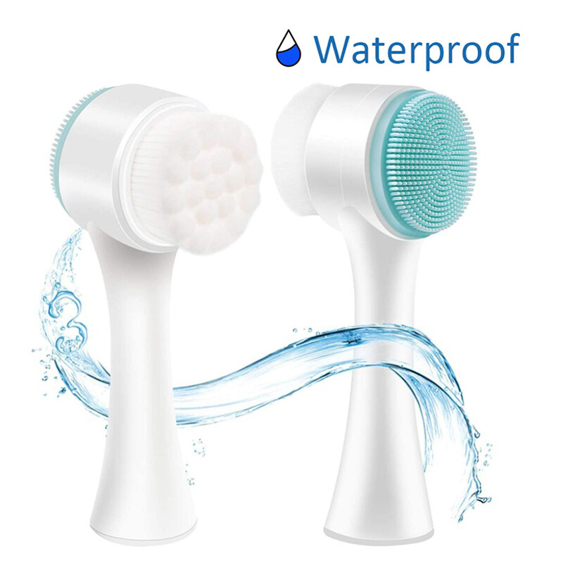 Dvipusis veido valiklis Inkštirų šalinimo produktas Rankinis masažo porų valiklis Šveičiamasis veido šepetėlis Veido šepetėlis