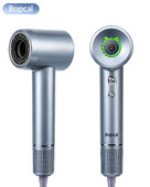 Uscător de păr profesional Bopcal de mare viteză, 110000 rpm, fără perii, la rece, cald, uscător de păr silențios cu ecran tactil, pentru salon de coafură acasă