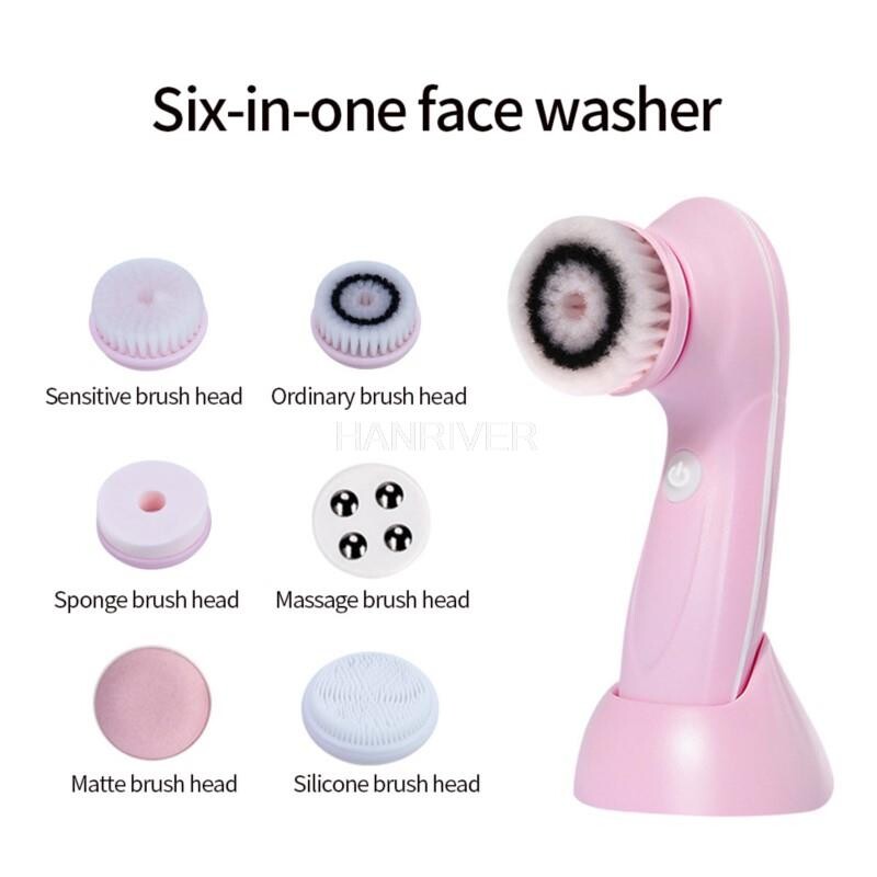 USB įkraunamas valymo šepetėlis elektrinis veido plovimo šepetėlis porų valiklis veido ploviklis ultragarsinis valiklis