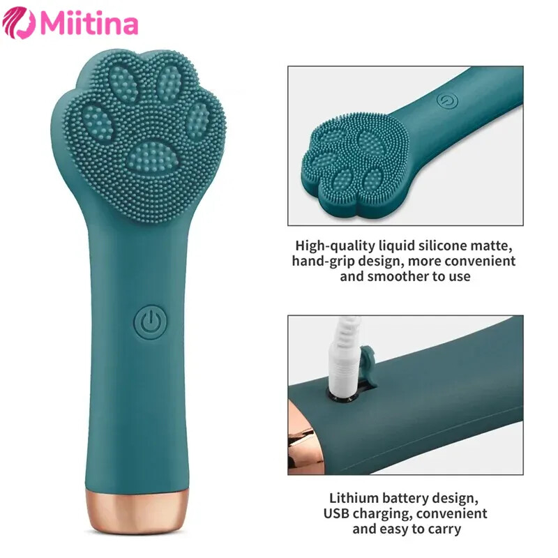 Miitina USB nabíjateľný odstraňovač čiernych bodiek, čistenie pórov, elektrická silikónová čistiaca kefka, vibračný sonický masážny prístroj
