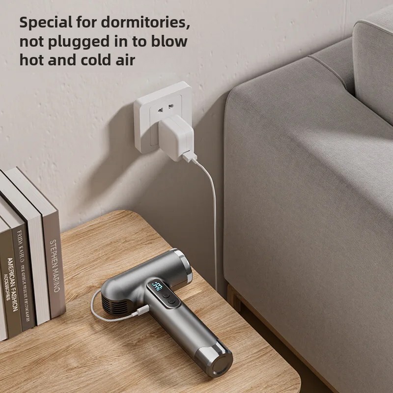 Νέο ασύρματο πιστολάκι μαλλιών υψηλής ισχύος για το σπίτι Χρήση σεσουάρ μαλλιών μικρού δυναμικού κοιτώνα Blue Light Lazy πιστολάκι μαλλιών Λειτουργία αρνητικού ιόντος