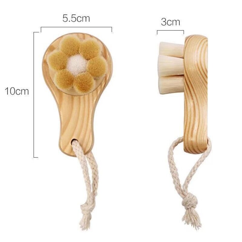 Bambuko anglies dušo inkštirų giluminis valymas veido valymo šepetėlis Odos priežiūros įrankis Masažo šveitiklis veido šepetėlis