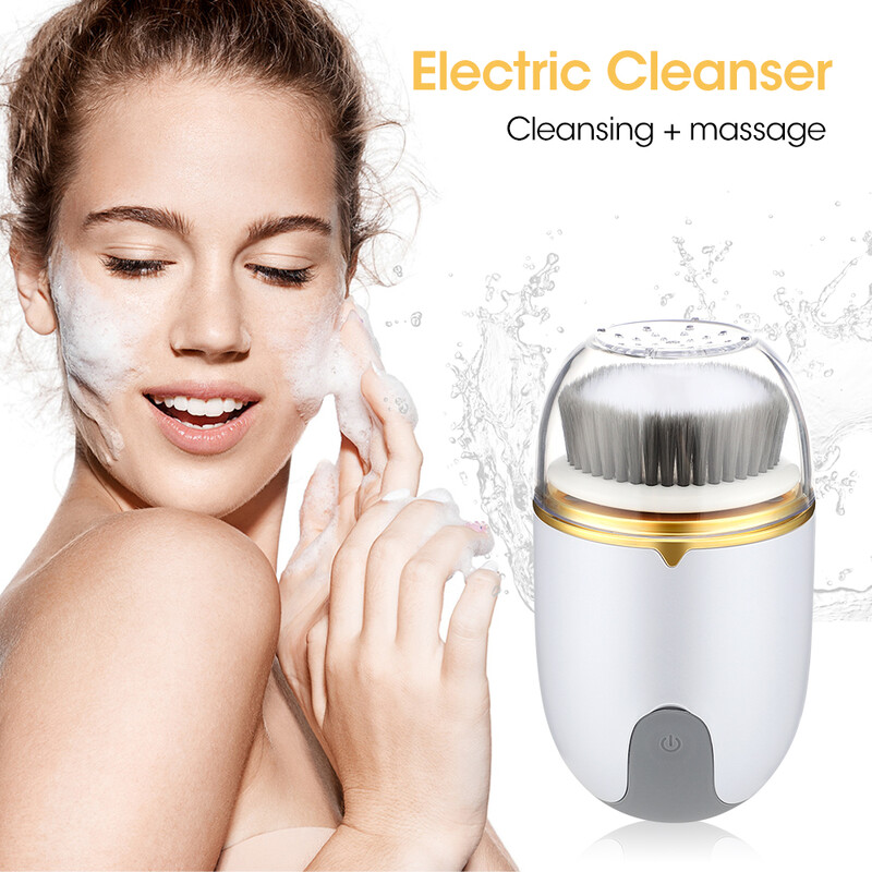 Elektrinis veido valymo šepetėlis inkštirų šalinimo ultragarsu veido poras 360 Rotate Deep Cleansing Exfoliating Beauty Instrument