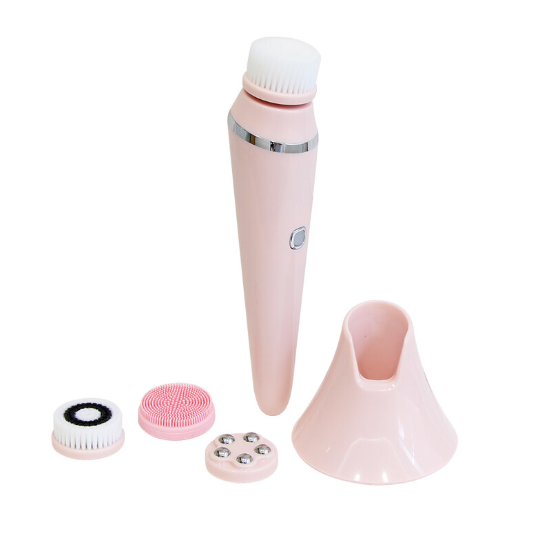 AOKO 4 IN 1 veido valymo šepetėlis elektrinis silikoninis veido giluminis šveitimas švarus inkštirų porų valiklis vandeniui atsparus šveitimo masažas