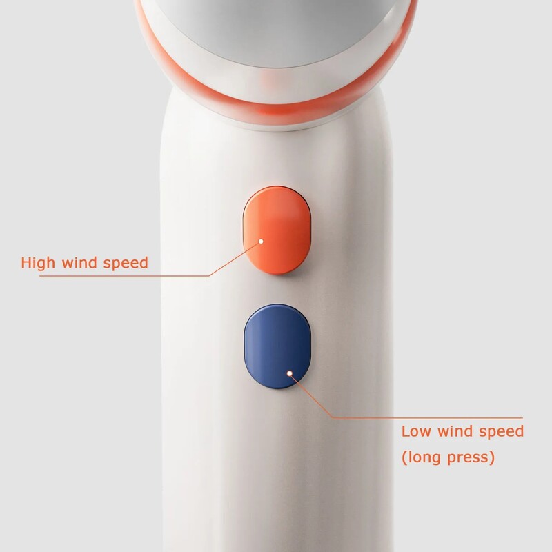 Ventilator portabil fără fir Mini uscător de păr Încărcare USB Uscător de păr portabil Aparat de uz casnic Praf Gonflabil în aer liber