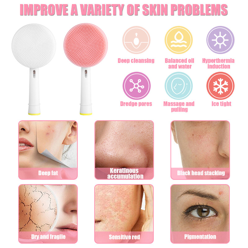 Csere kefefejek Oral B elektromos fogkefefejekhez Arctisztító kefefej Arctisztító Arcmasszázs Bőrápolás