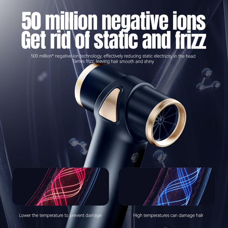 Naujas belaidis plaukų džiovintuvas Daugiafunkcis lauko kepsninės anglies pūtimas dulkių šalinimo nešiojamas įkraunamas didelės spartos plaukų džiovintuvas