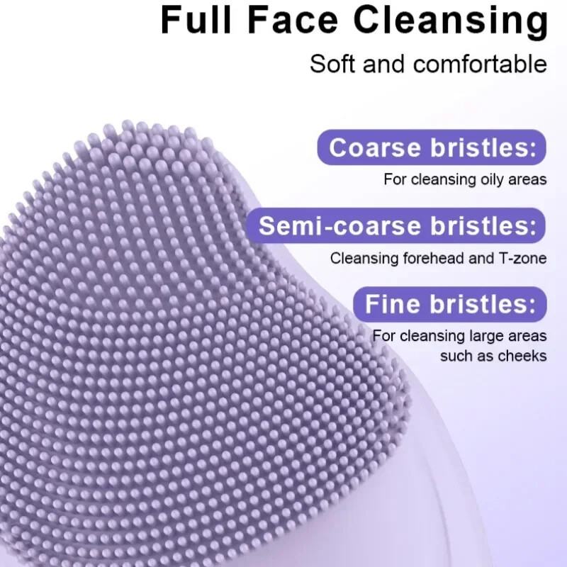 Masaj facial Perie de curățare din silicon Instrument pentru masajul ochilor Dispozitiv de curățare profundă a porilor Dispozitiv de îngrijire a sănătății pielii Reîncărcabil