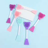 Tisztító kefe 2 az 1-ben szilikon maszk ecset és arctisztító kefe hámlasztáshoz, masszázshoz, sminkeltávolításhoz, bőrápoláshoz használható