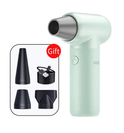 Belaidis plaukų džiovintuvas 180 000 RPM vėjo greitis 50 m/s, skirtas automobilio klaviatūrai, kompiuterio valymui plaukų džiovintuvas, didelio našumo elektrinis pūstuvas