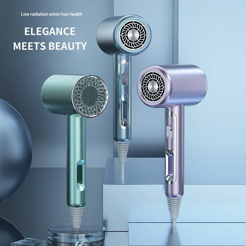 Tugeva tuulekiiruse ja madala müratasemega reisiföön kiireks kuivamiseks, kvaliteetne 1600 W juuksehooldustööriist sileda õhuotsikuga