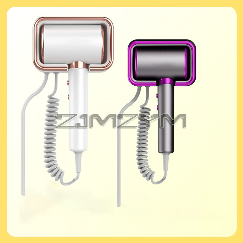 Prie sienos montuojamas plaukų džiovintuvas be perforavimo 2000 W didelio galingumo greitai džiūstantis viešbučio vonios kambario neigiamų jonų plaukų priežiūra plaukų džiovintuvas