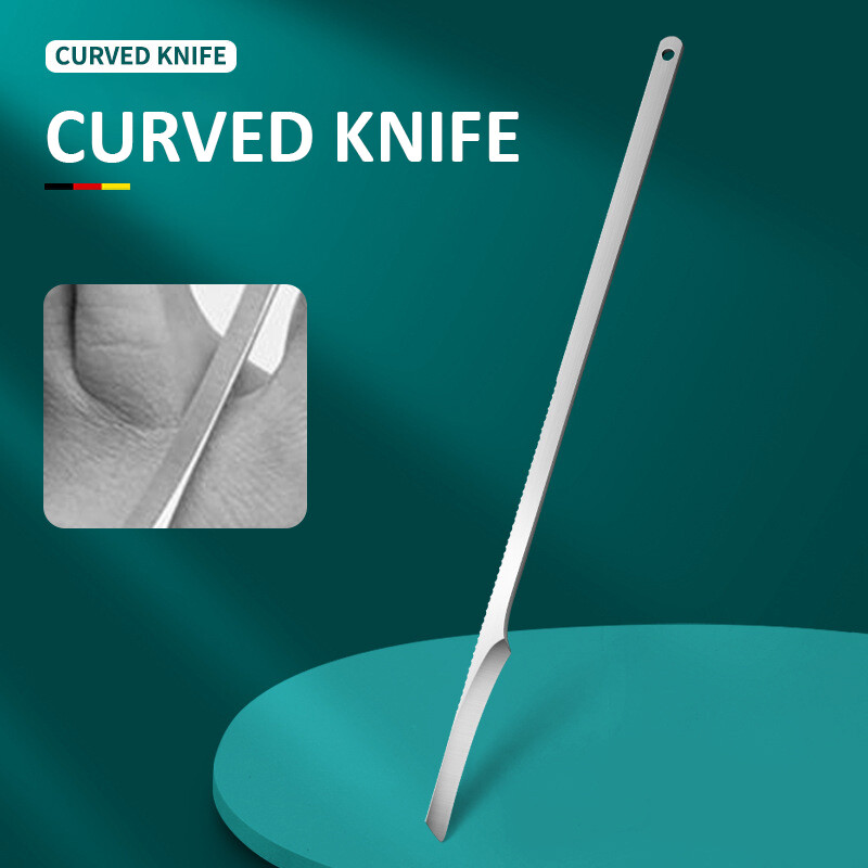 Set de cuțite pentru pedichiură 3 bucăți/set Instrumente profesionale pentru îngrijirea picioarelor pentru unghiile încarnate pentru unghii din oțel inoxidabil Kit de îndepărtare a unghiilor