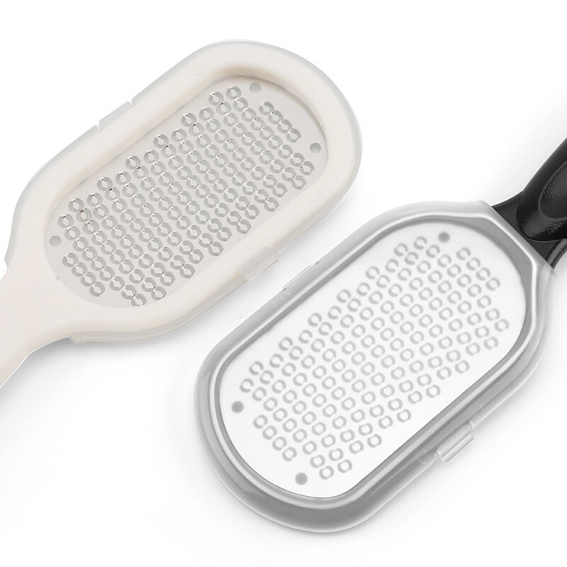 1 tk Professionaalne roostevabast terasest kalluseeemaldaja jalaviil kaabitsaga pediküüri tööriistad surnud naha eemaldamiseks kandadele Jalahooldustooted