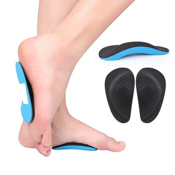 Αξεσουάρ ένθετου παπουτσιού 2 τεμαχίων EVA Soft Flat Arch Support Half Pad for Sports Ανακουφίζει από τον πόνο στα πόδια και βελτιώνει τη στάση του σώματος για αθλητικά ρούχα