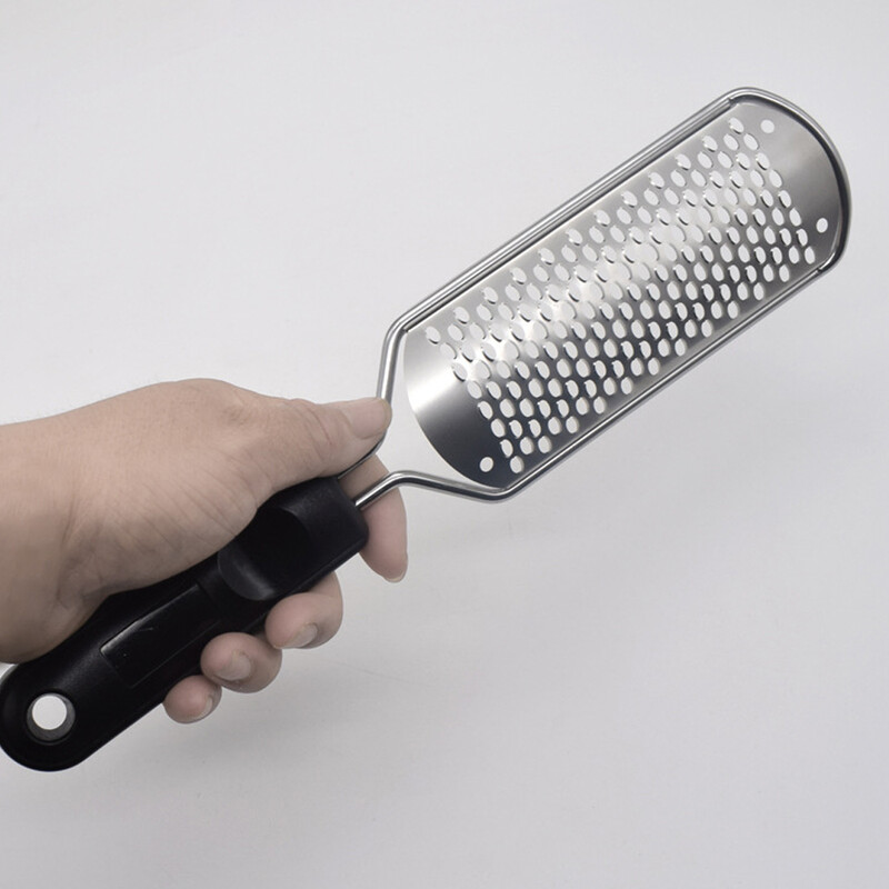 1 vnt. pėdų rasp dildė pedikiūras nerūdijančio plieno šepetėlis šveitiklis kulnų nuospaudų negyvos odos valiklis šveičiantis profesionalus pėdų priežiūros įrankis