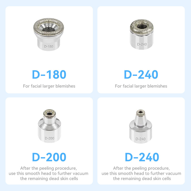 Atnaujintas deimantinis mikrodermabrazijos aparatas inkštirų šalinimui profesionalus veido giluminio valymo prietaisas namų naudojimui veido odos priežiūrai