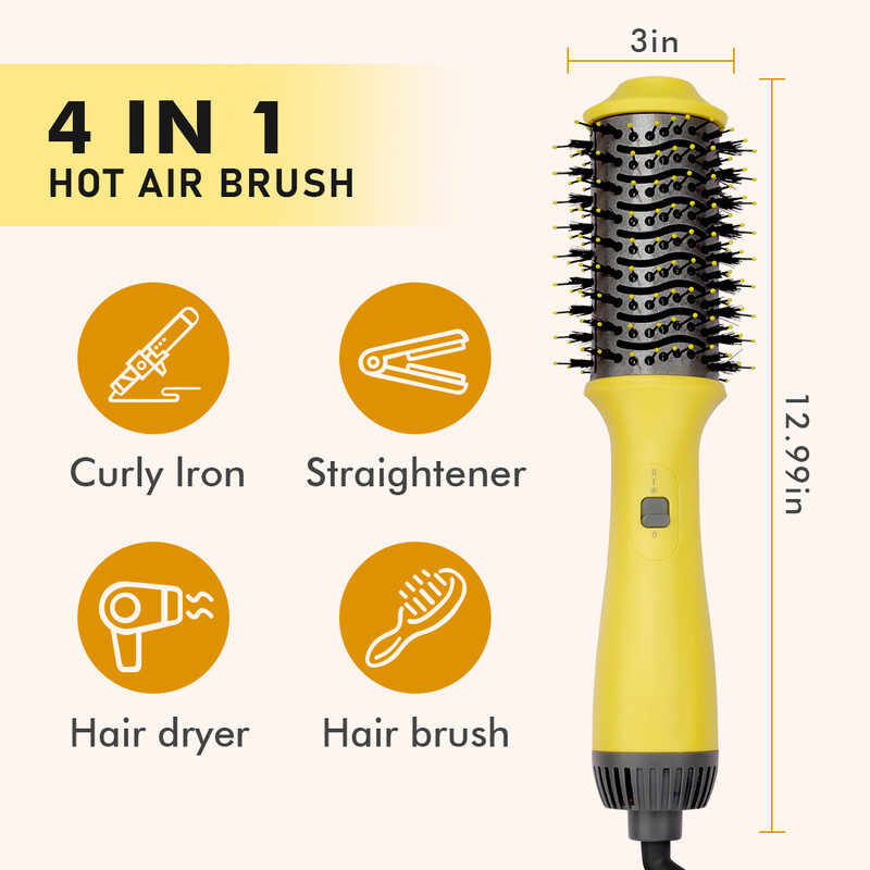 Teplovzdušný hrebeň s negatívnymi iónmi, hrebeň na vlasy s dvojitým účelom, multifunkčný fén, darček pre kamarátky, darček na Deň matiek