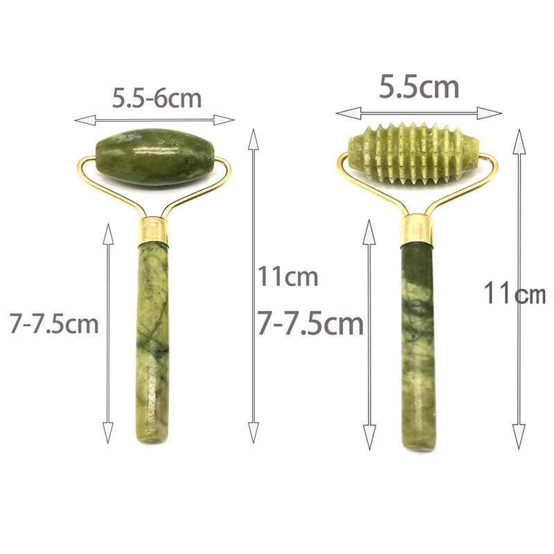 Jade Roller Gua Sha Scraper Face Lift Liekninantis senėjimą stabdantis raukšles masažo įrankis Odos priežiūros kūno Guasha Detox veido masažuoklis