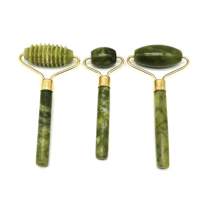 Jade Roller Gua Sha Scraper Face Lift Liekninantis senėjimą stabdantis raukšles masažo įrankis Odos priežiūros kūno Guasha Detox veido masažuoklis