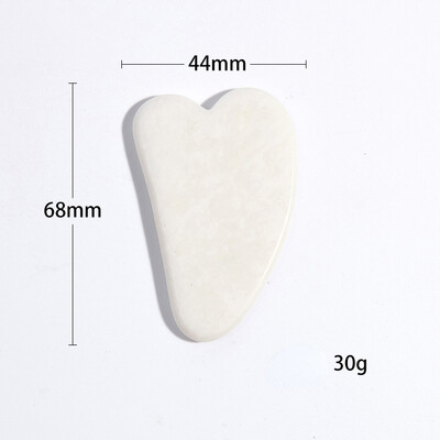 Natūralus nefrito ritininis masažuoklis veidui, kūnui nugarai, pėdų masažo voleliu, veido pakėlimą mažinantis raukšles dvipusis gua sha nefrito akmuo