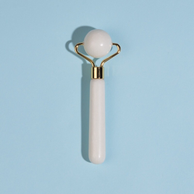 Natūralus nefrito ritininis masažuoklis veidui, kūnui nugarai, pėdų masažo voleliu, veido pakėlimą mažinantis raukšles dvipusis gua sha nefrito akmuo