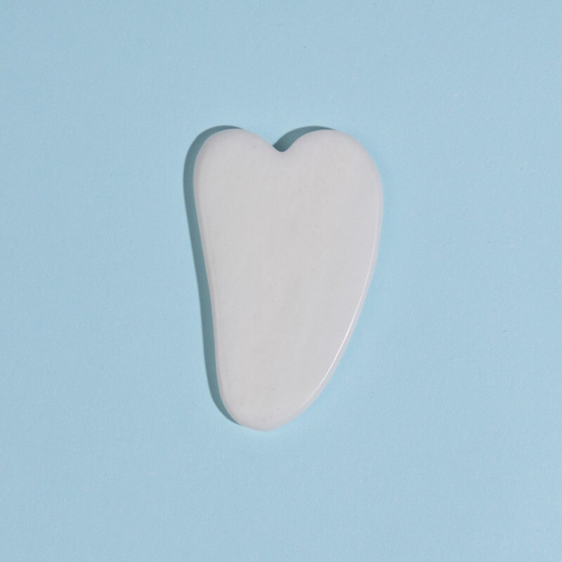 Natūralus nefrito ritininis masažuoklis veidui, kūnui nugarai, pėdų masažo voleliu, veido pakėlimą mažinantis raukšles dvipusis gua sha nefrito akmuo