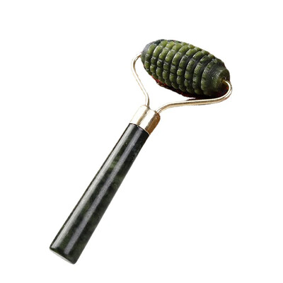 Natūralus veido nefrito ritininis masažuoklis Gua Sha grandiklio rinkinys veido odos priežiūros priemonė Guasha akmens masažas veido kaklo odos raukšlėms