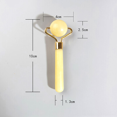 Natūralus nefrito veido voleliu masažuoklis veidui, kaklui, kūnui, akių masažui, stabdantis senėjimą raukšles liekninantis masažo terapijos SPA odos priežiūros įrankis