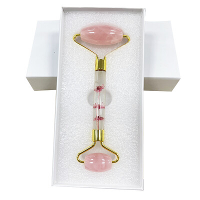 Natūralus raukšles stabdantis nefrito ritininis masažuoklis veido grožiui Veido pakėlimas masažo volelis Guasha Board odos priežiūros priemonės