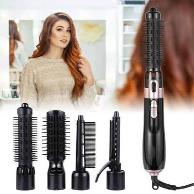 4 in1 uscator de par styler cablu de alimentare pieptene perie cu aer cald aparat de indreptat parul electric profesional