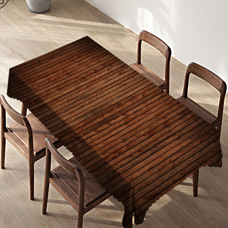 Față de masă din imitație de lemn pentru birou și masă impermeabilă și rezistentă la uzură