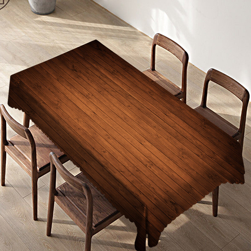 Față de masă din imitație de lemn pentru birou și masă impermeabilă și rezistentă la uzură