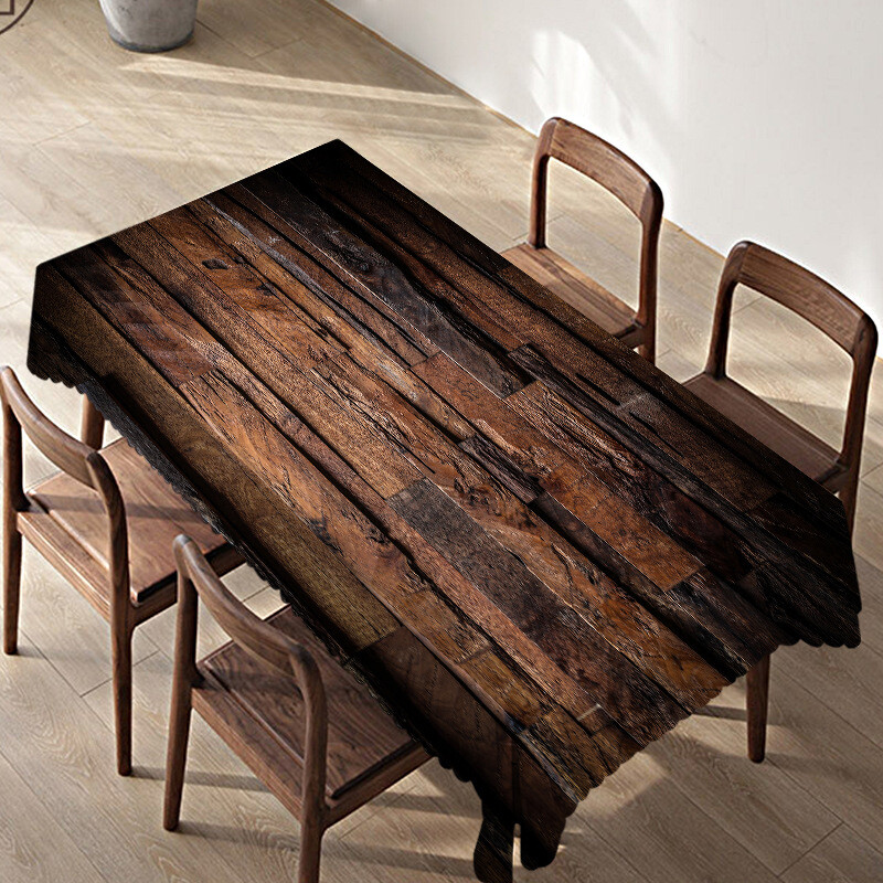 Față de masă din imitație de lemn pentru birou și masă impermeabilă și rezistentă la uzură