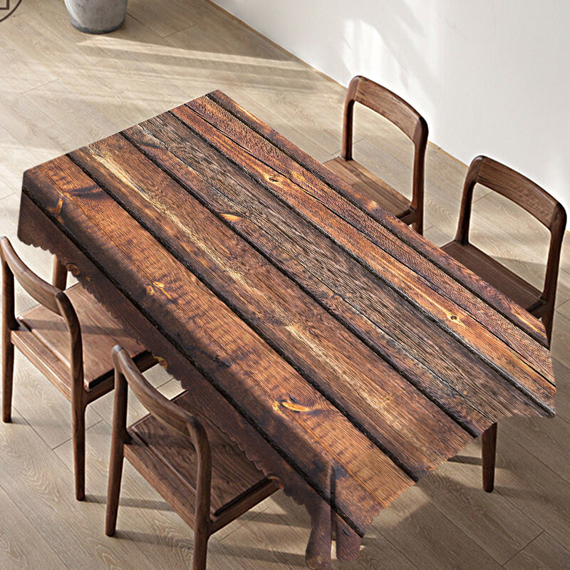 Față de masă din imitație de lemn pentru birou și masă impermeabilă și rezistentă la uzură