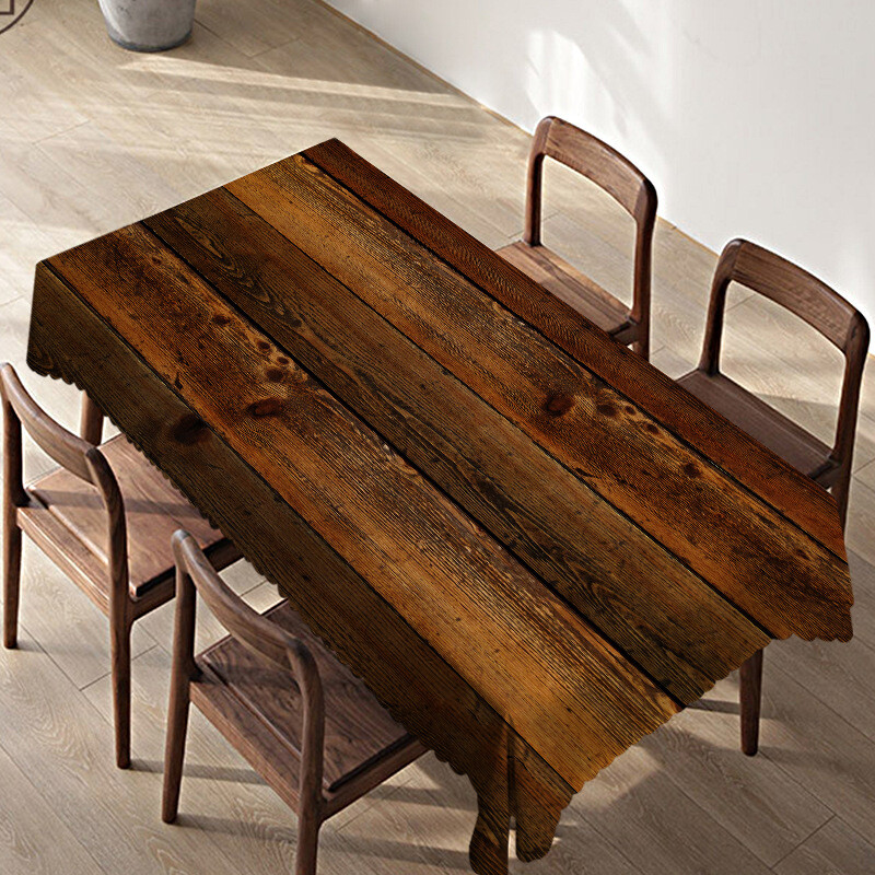 Față de masă din imitație de lemn pentru birou și masă impermeabilă și rezistentă la uzură