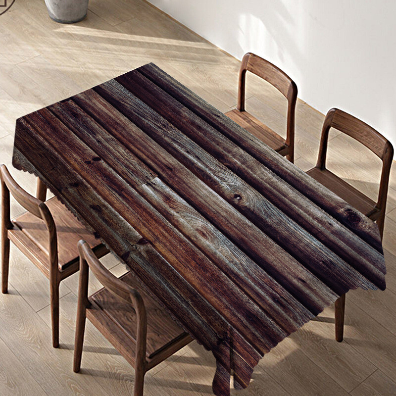 Față de masă din imitație de lemn pentru birou și masă impermeabilă și rezistentă la uzură