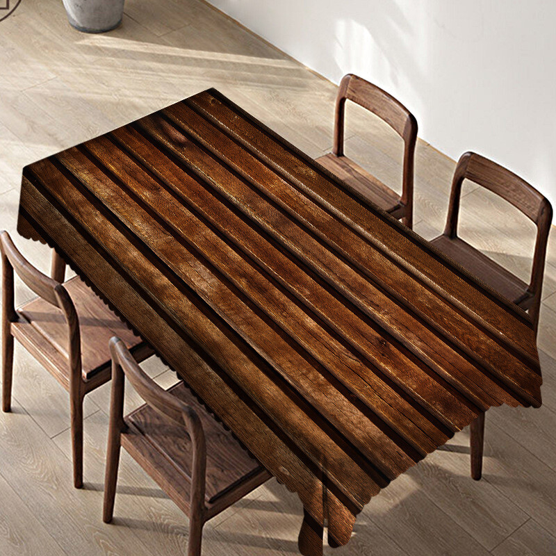 Față de masă din imitație de lemn pentru birou și masă impermeabilă și rezistentă la uzură