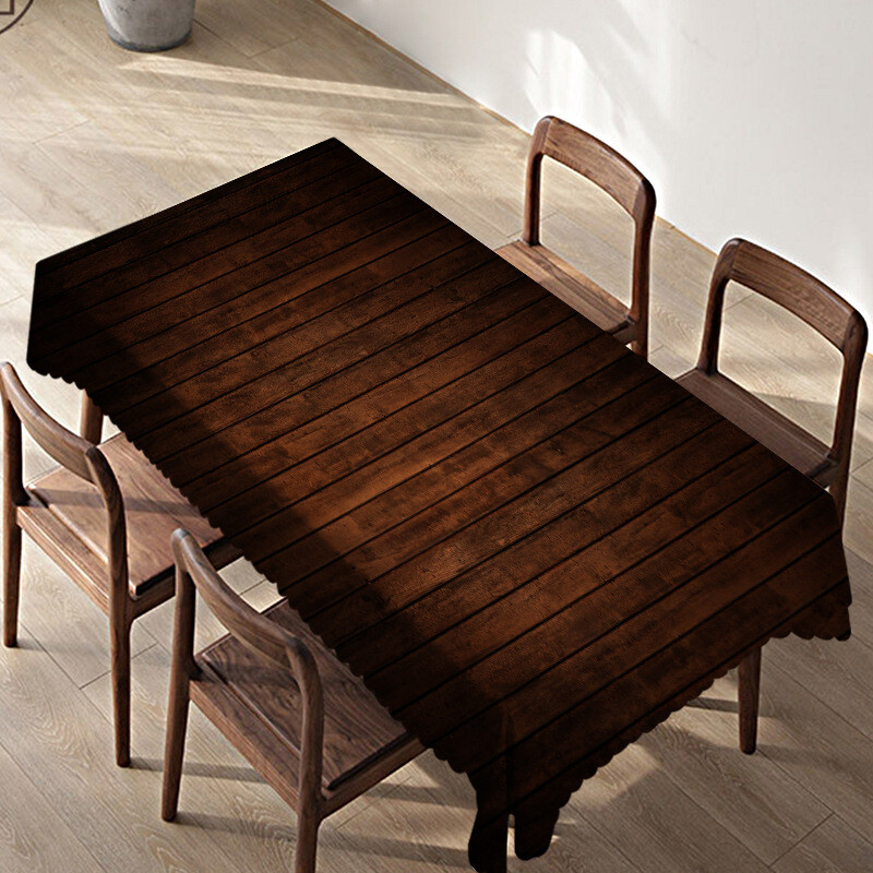 Față de masă din imitație de lemn pentru birou și masă impermeabilă și rezistentă la uzură