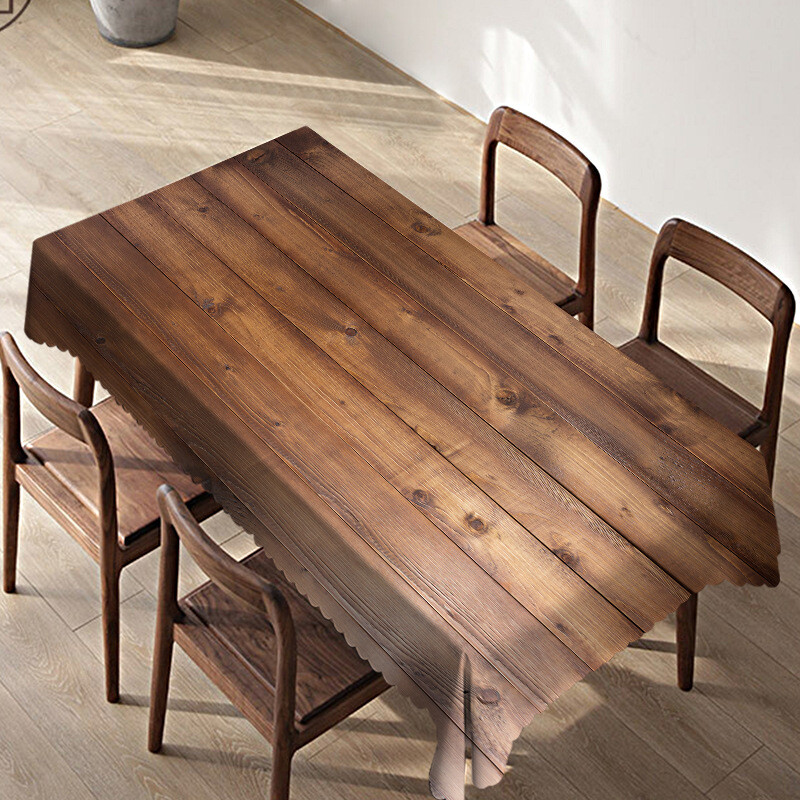 Față de masă din imitație de lemn pentru birou și masă impermeabilă și rezistentă la uzură