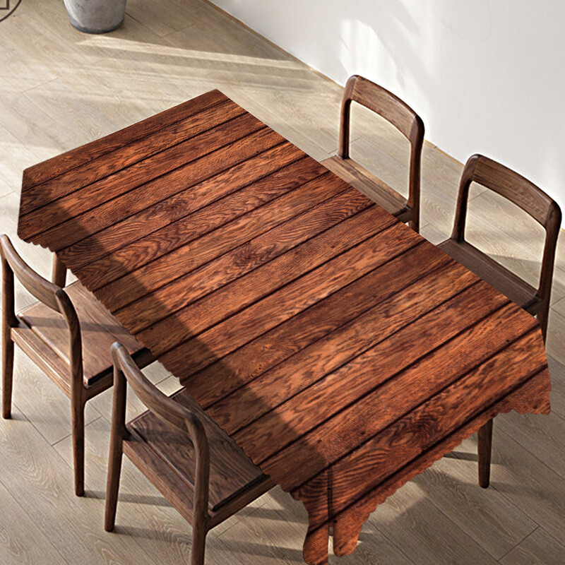 Față de masă din imitație de lemn pentru birou și masă impermeabilă și rezistentă la uzură