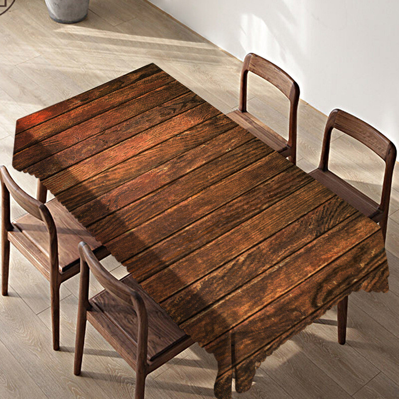 Față de masă din imitație de lemn pentru birou și masă impermeabilă și rezistentă la uzură