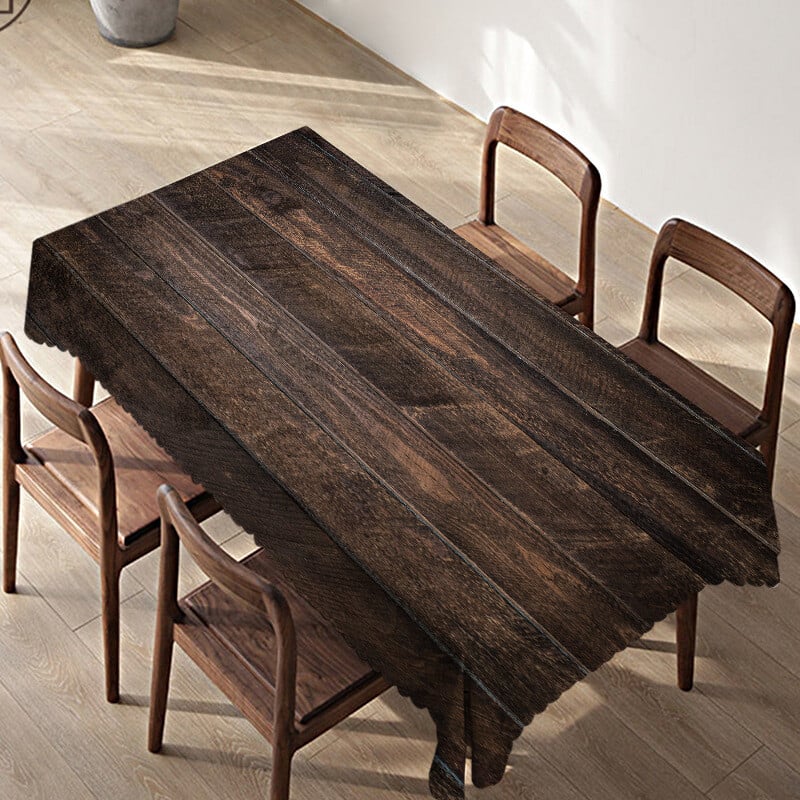 Față de masă din imitație de lemn pentru birou și masă impermeabilă și rezistentă la uzură