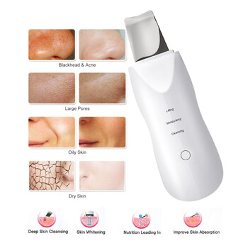 Μασάζ προσώπου με κραδασμούς Skin Scrubber Cleaner Ion Acne Remover Blackhead Peeling Shovel Cleaner Μασάζ προσώπου Περιποίηση δέρματος